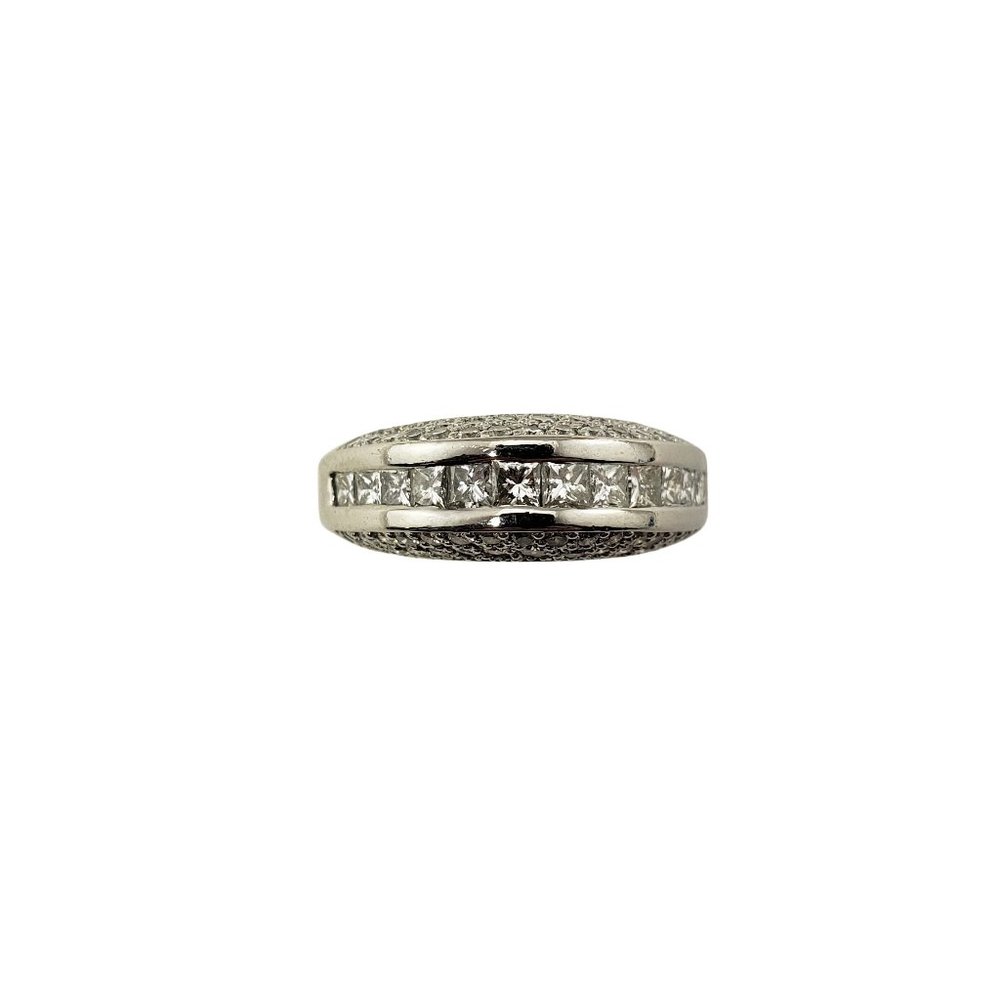 Vintage Platinum and Diamond Wedding Ring Size 5.25 #10457